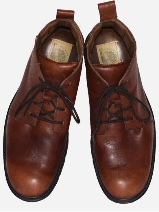 TIMBERLAND Brown Leather Waterproof Lace Up Ankle Boots Size 12W main image 6